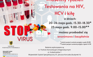 Grafika przedstawia plakat Stop Virus