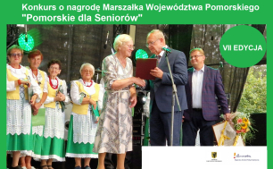 na zdjęciu widzimy Plakat "Pomorskie dla Seniorów"