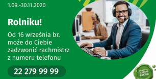 Pracownik udzielający telefonicznie najwazniejszych informacji nt. spisu rolnego 2020