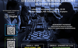 Plakat turnieju z najważniejszymi informacjami.