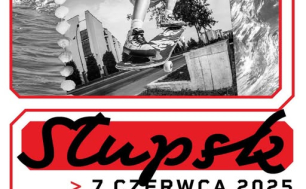 Plakat imprezy: deskorolkowiec i informacje o terminie rozpoczęcia.
