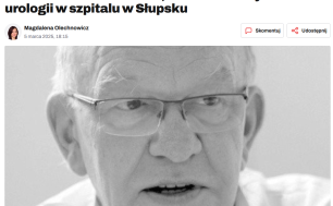 Zdjęcie doktora kordasza- zrzut ekranu z GP.24 - źródło artykuł Magdalena Olechnowicz