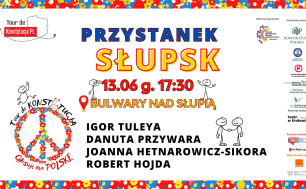Plakat wydarzenia - Tour de Konstytucja - treść jak w artykule
