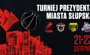 plakat z informacją o Turnieju Prezydenta Miasta Słupska