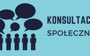 zarys 6postaci i napis konsultacje społeczne