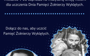 Plakat informacyjny z treścią jak w artykule  - grafika twarz Kobiety , Inki