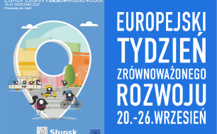 Plakat promujący Tydzień Zrównoważonego Rozwoju i Transortu